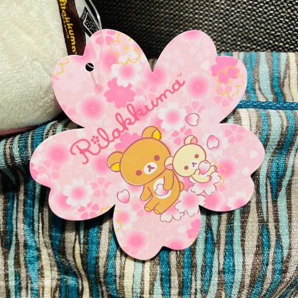 NWT Authentic 13” San-X Rilakkuma Sakura Korilakkuma 2024 ver. Plushie - Picture 3 of 3
